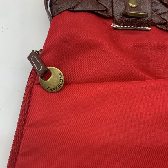 Travelon Red Nylon Crossbody Bag NYB4159 - Picture 2 of 16